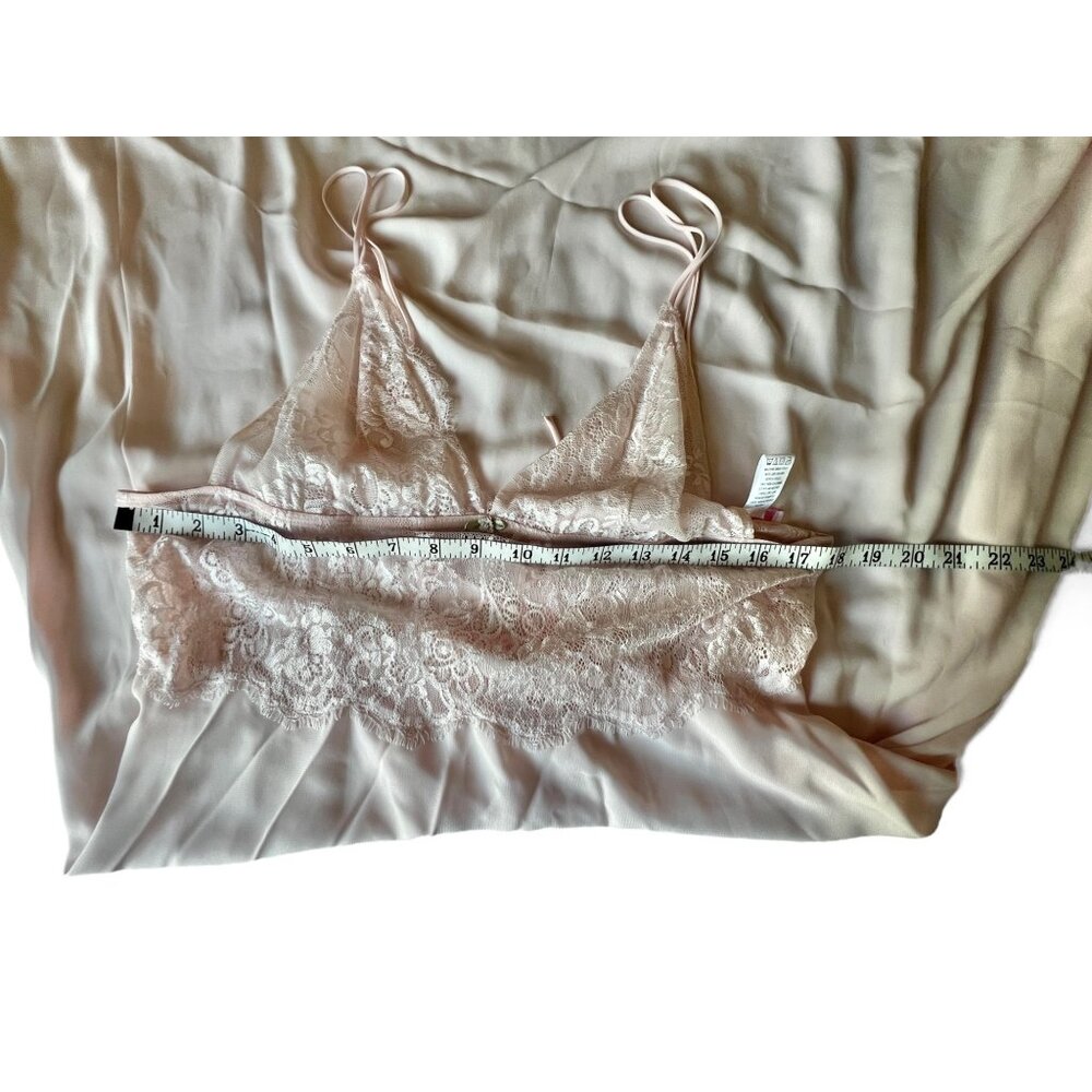 Dentelle Pink Blush Nightgown & Robe Set Cassandra Size XL VTG lace Up Back - Picture 10 of 16